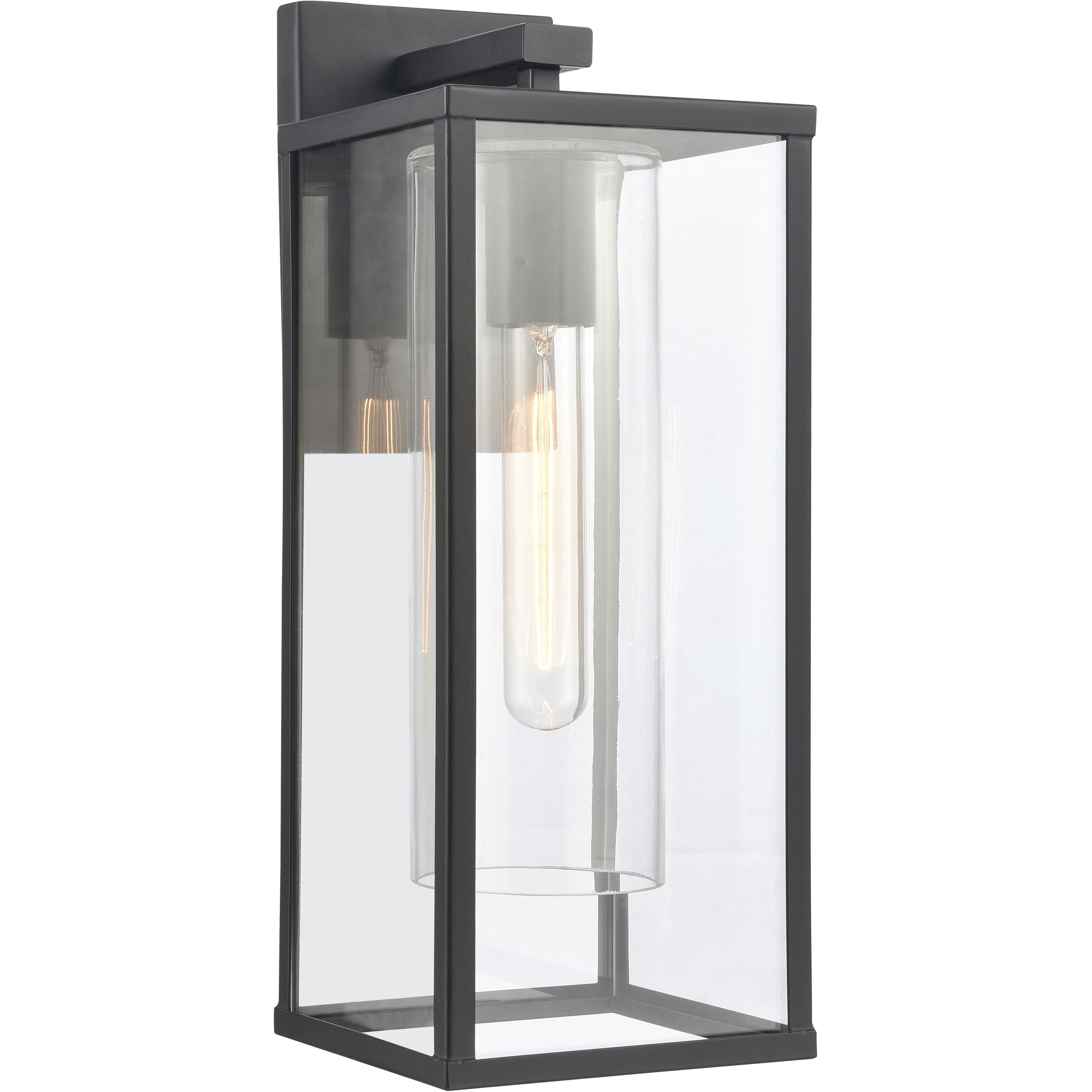 Augusta 1 Light 16 inch Matte Black Outdoor Sconce