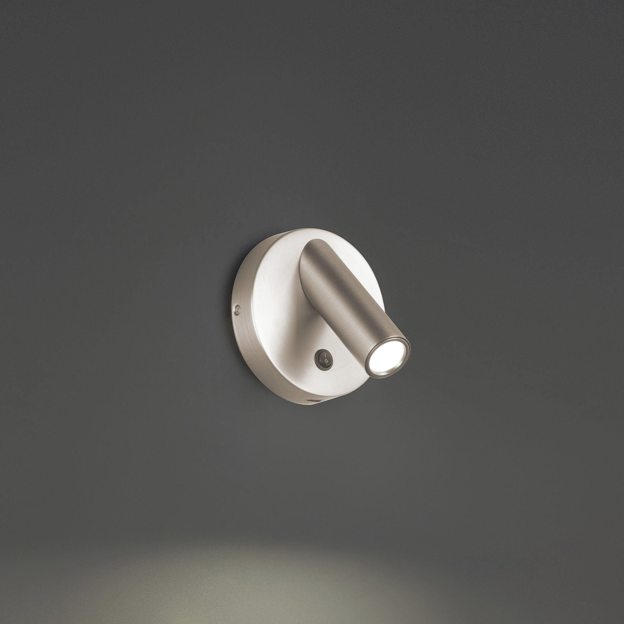Aspire Reading Light Wall Light in Brushed Nickel