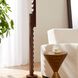 Elvis 150.00 watt Dark Walnut Floor Lamp Portable Light