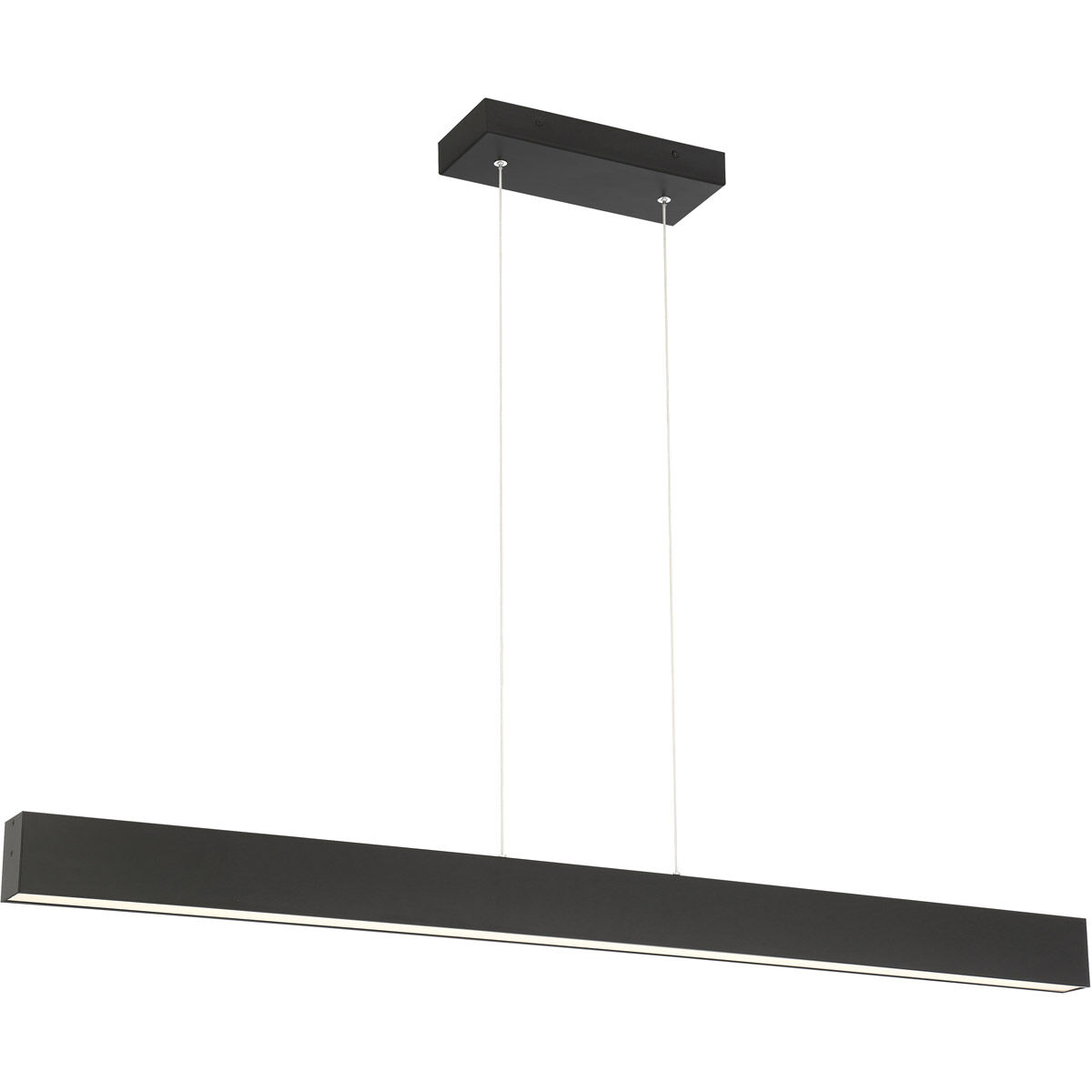 Form Dual LED 2 inch Matte Black Pendant Ceiling Light