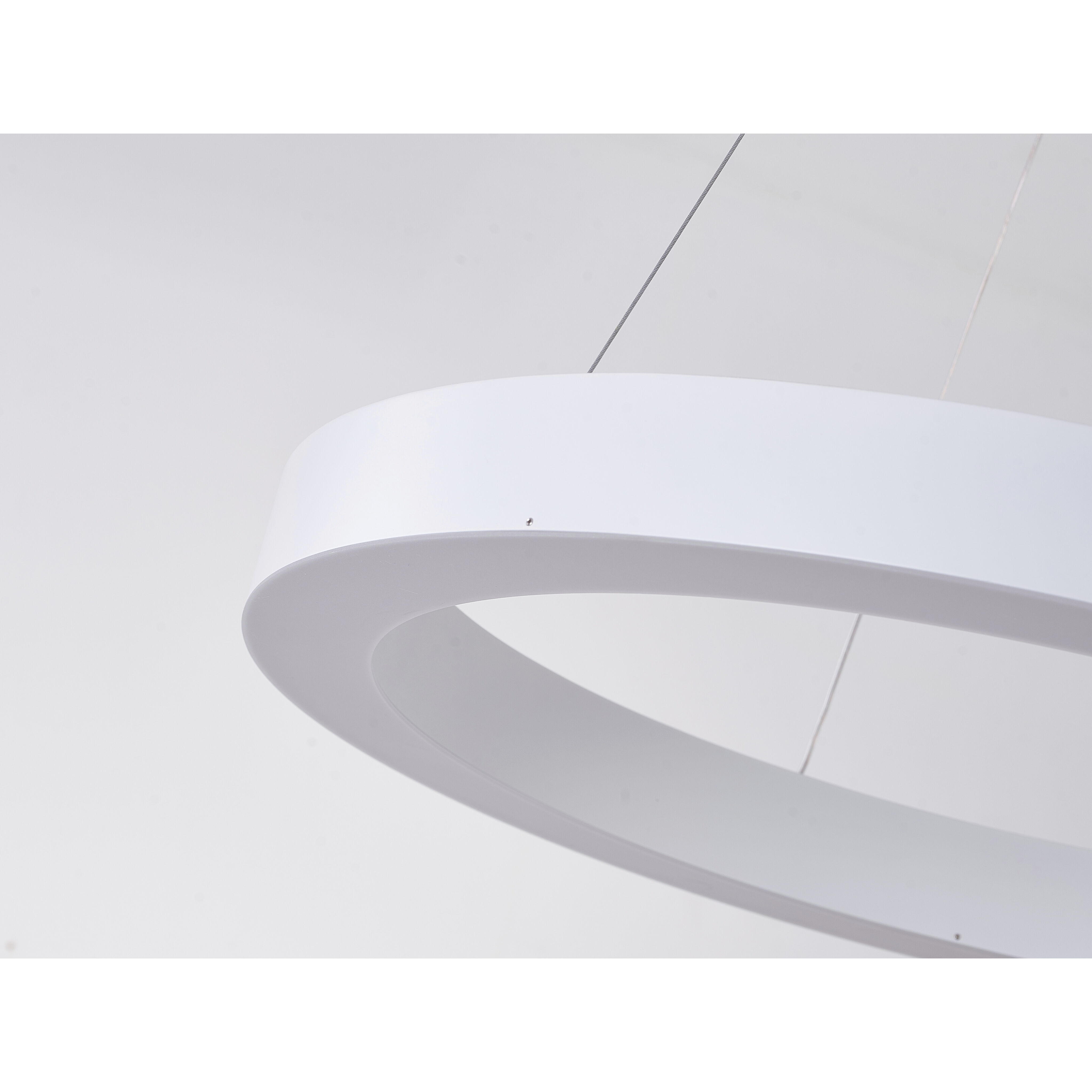 Canada LED 25.5 inch Matte White Chandelier Ceiling Light
