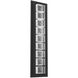 Tessera LED Textured Black Outdoor Sconce