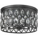 Dealey 5 Light 18 inch Matte Black Flush Mount Ceiling Light