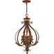 Villa Verona 4 Light 16 inch Verona Bronze with Aged Gold Leaf Accents Foyer Ceiling Light