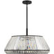 Pyramid 6 Light 29 inch Matte Black Pendant Ceiling Light