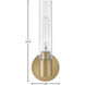 Shea LED 5.25 inch Lacquered Brass Bath Light Wall Light