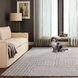 Kali 90 X 63 inch Grey/White Rug in 5 x 7