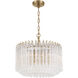 Lofton 5 Light 18 inch Aged Brass Chandelier Ceiling Light