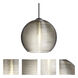 Kristall 6 LED Black Cord Pendant Ceiling Light