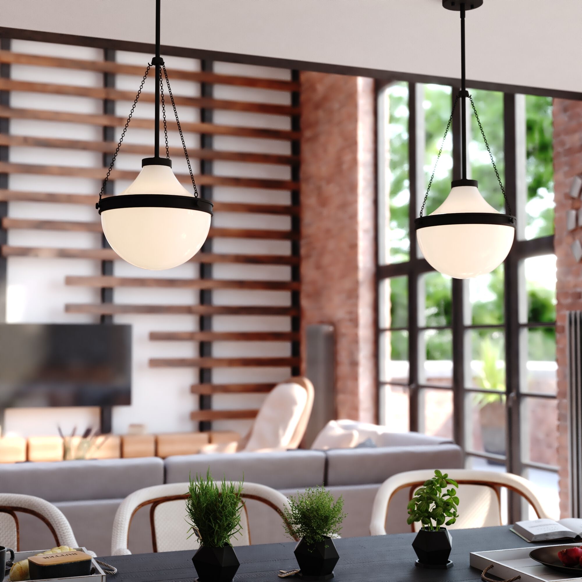 Lincoln 1 Light 12.75 inch Matte Black Pendant Ceiling Light