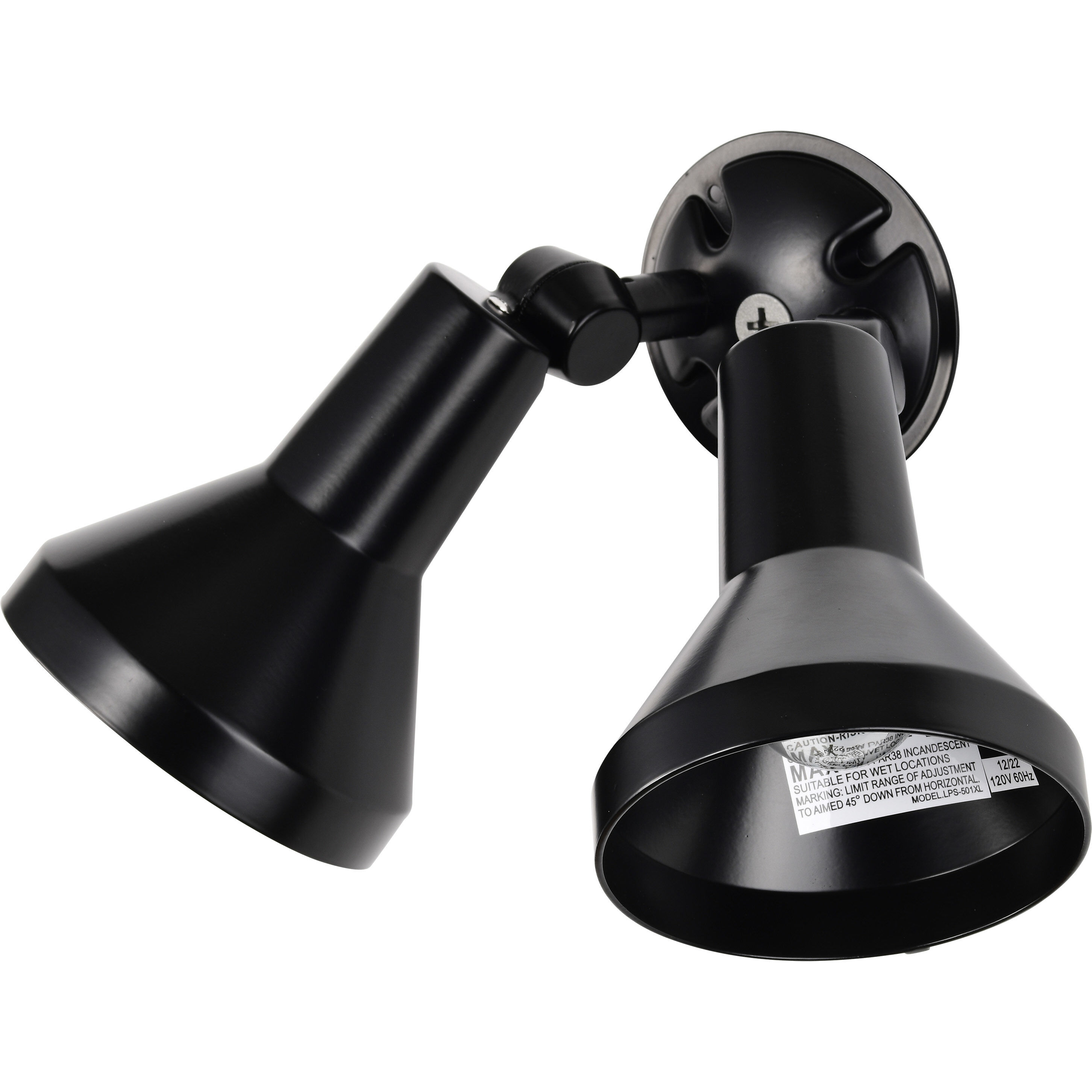 Brentwood 2 Light 5 inch Black Outdoor Flood Light