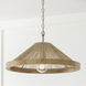 Maya 1 Light 19 inch Matte Brass Semi-Flush Ceiling Light, Convertible Dual Mount
