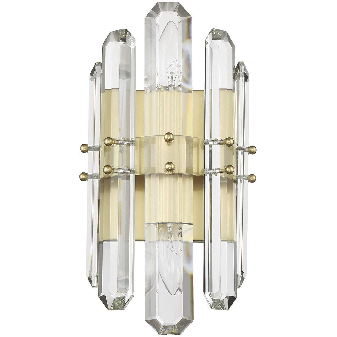 Bolton Sconce Wall Light in Aged Brass