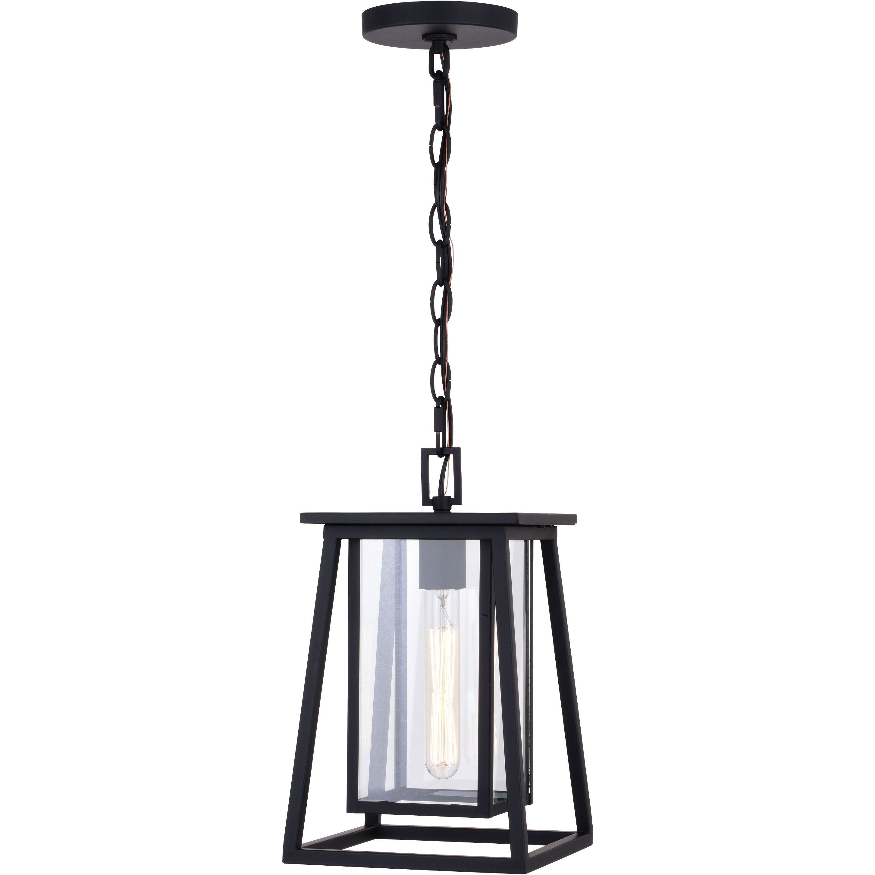 Blackwell LED 8 inch Matte Black Outdoor Pendant