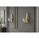 Elysian LED 5.5 inch Natural Aged Brass Wall Sconce Wall Light