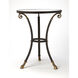 Meurice Glass & Metal 25 X 20 inch Metalworks Accent Table