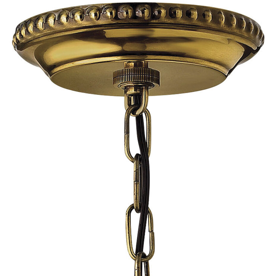 Cambridge 3 Light 21.25 inch Burnished Brass Indoor Foyer Pendant Ceiling Light, Convertible to Semi-Flush