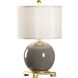 Kira 16 inch 100.00 watt Gray Table Lamp Portable Light