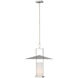 Ray Booth Amity LED 18 inch Polished Nickel Lantern Pendant Ceiling Light