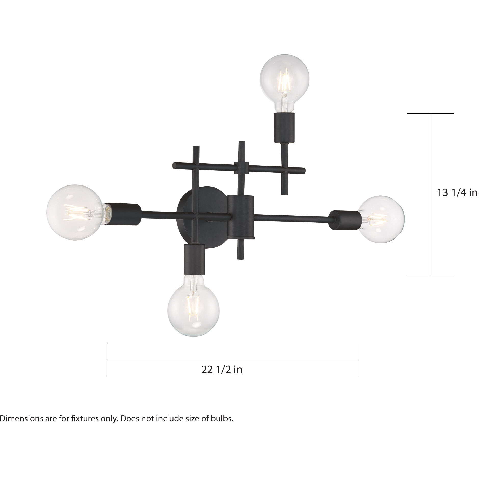 Delphi 4 Light 23 inch Mahogany Bronze Vanity Light Wall Light