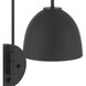 Erling 1 Light 6.75 inch Matte Black Pin Up Sconce Wall Light, Large