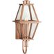 Bradshaw 1 Light 18.12 inch Antique Copper Outdoor Wall Lantern, Design Series