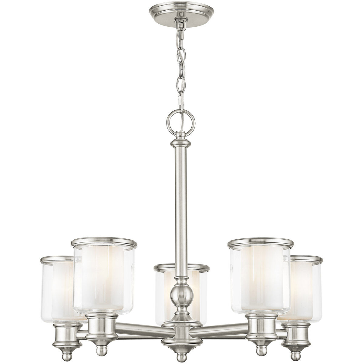 Middlebush 5 Light 25 inch Brushed Nickel Chandelier Ceiling Light