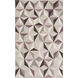 Frontier 36 X 24 inch Lilac, Khaki, Taupe, Black, Beige, Ivory Rug