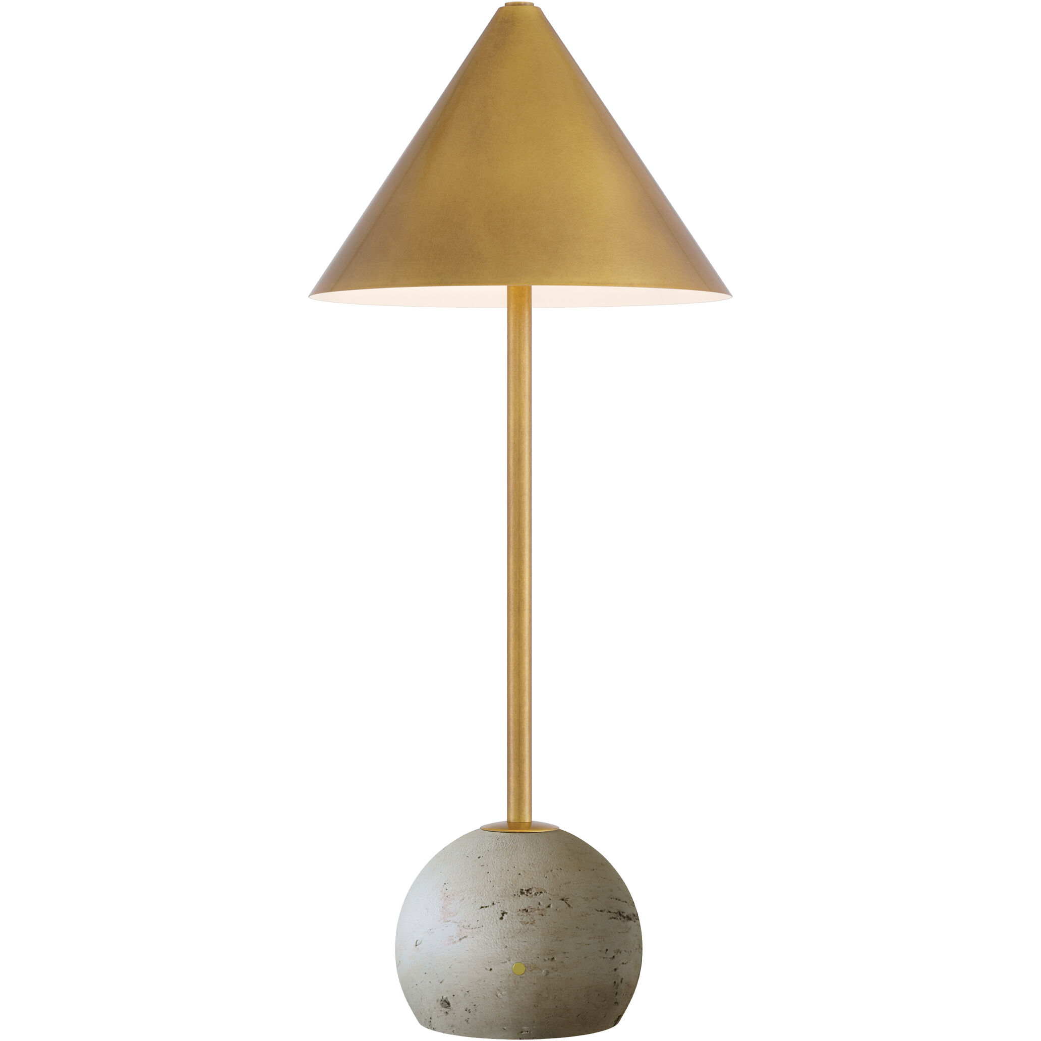 Journey 20 inch 1.50 watt Natural/Antique Brass Cordless Table Lamp Portable Light