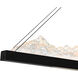 Himalayas LED 62 inch Black Island/Pool Table Light Ceiling Light