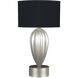 Allegretto 33 inch 150 watt Silver Table Lamp Portable Light