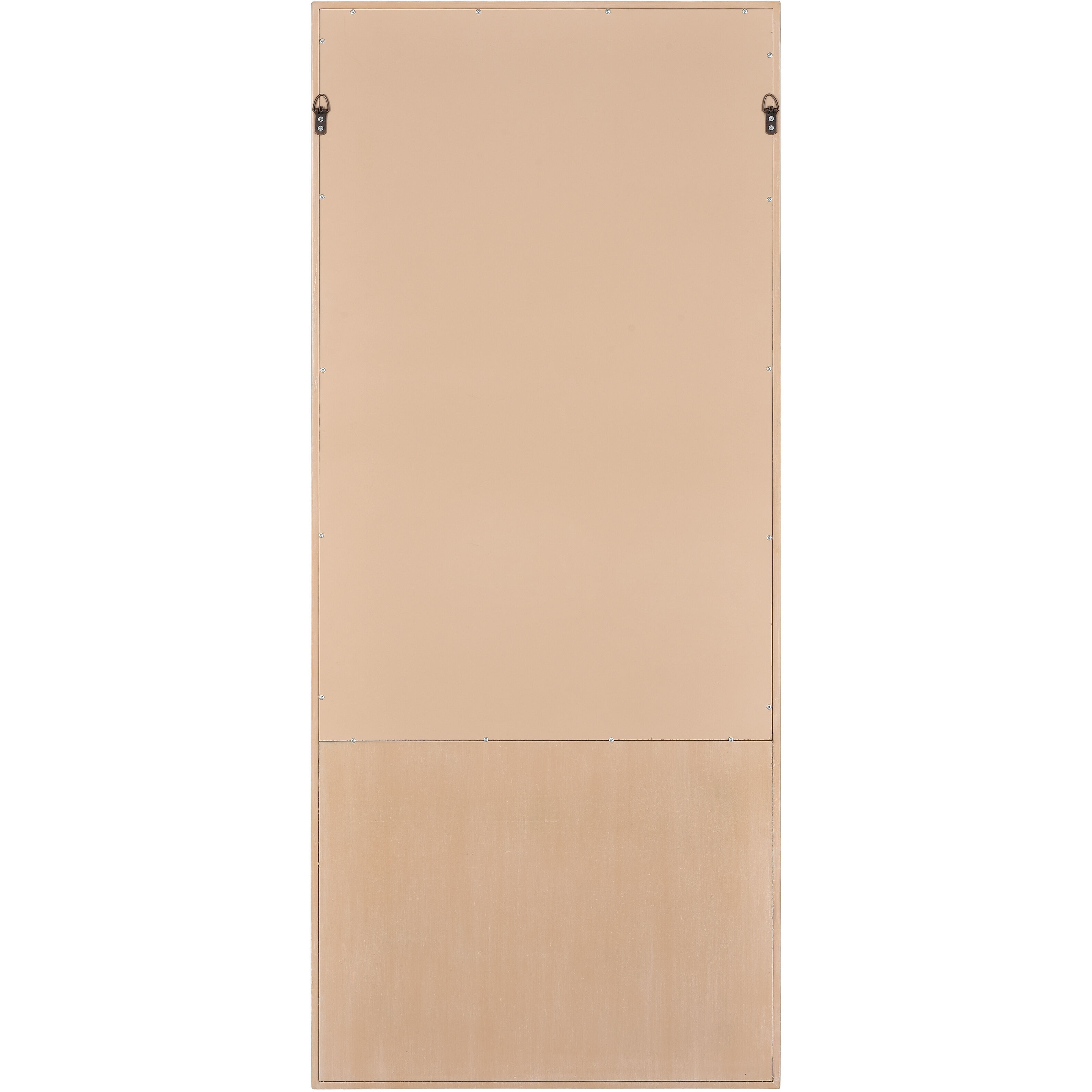 Latham 56 X 24 inch Natural and Mirror Wall Mirror