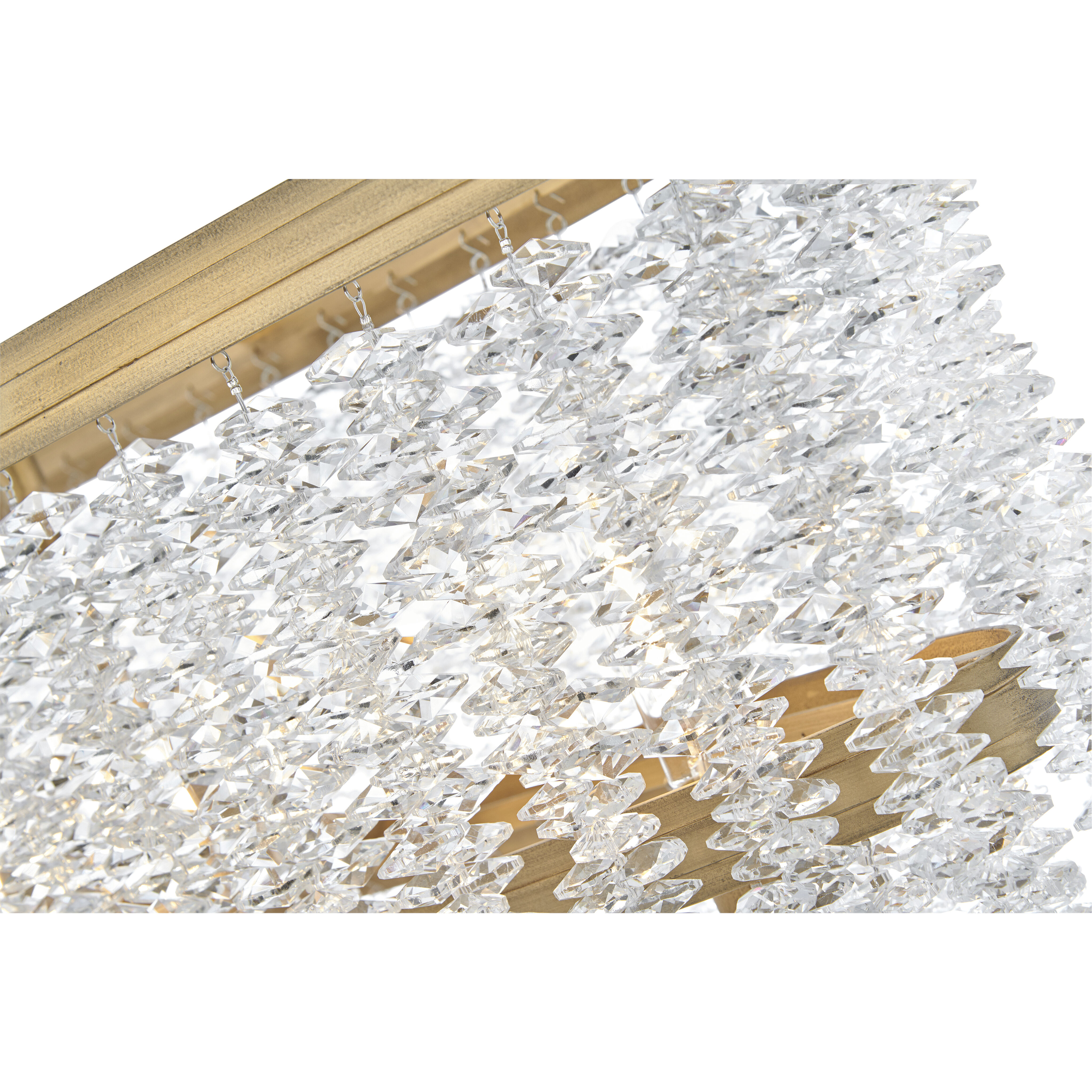 Rubina 6 Light 48 inch Burnished Gold Chandelier Ceiling Light