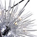 Starburst 20 Light 44 inch Chrome and Black Down Chandelier Ceiling Light