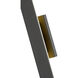 Stylet LED 48 inch Sand Black Outdoor Wall Light