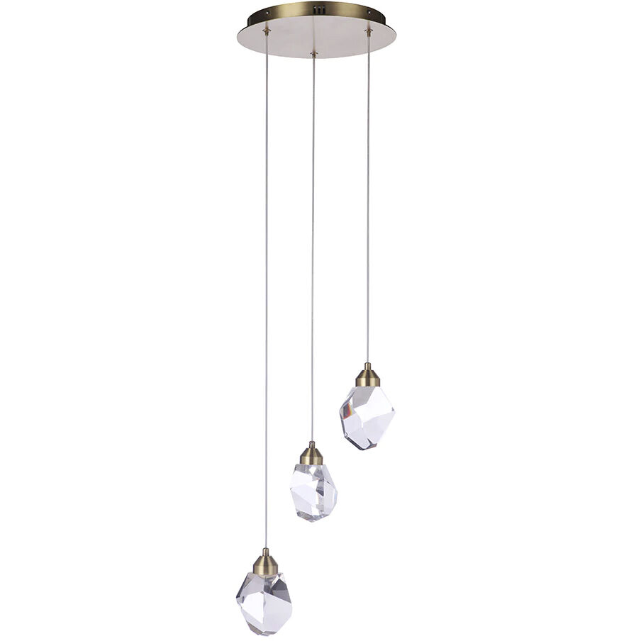 Euclid 11.4 inch Brass Pendant Ceiling Light