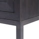 Aiken Dark Ebony and Brushed Brass 2 Door Cabinet