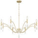 Aureline 8 Light 35.5 inch Aged Silver Chandelier Ceiling Light