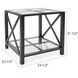 Doshi 23.5 X 21.5 inch Matte Black Side Table