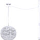 Valence 1 Light 15 inch White Pendant Ceiling Light