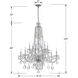 Traditional Crystal 12 Light 37.5 inch Polished Chrome Chandelier Ceiling Light in Clear Swarovski Strass