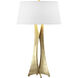 Moreau 33.4 inch 150 watt Modern Brass Table Lamp Portable Light in Natural Anna, Tall