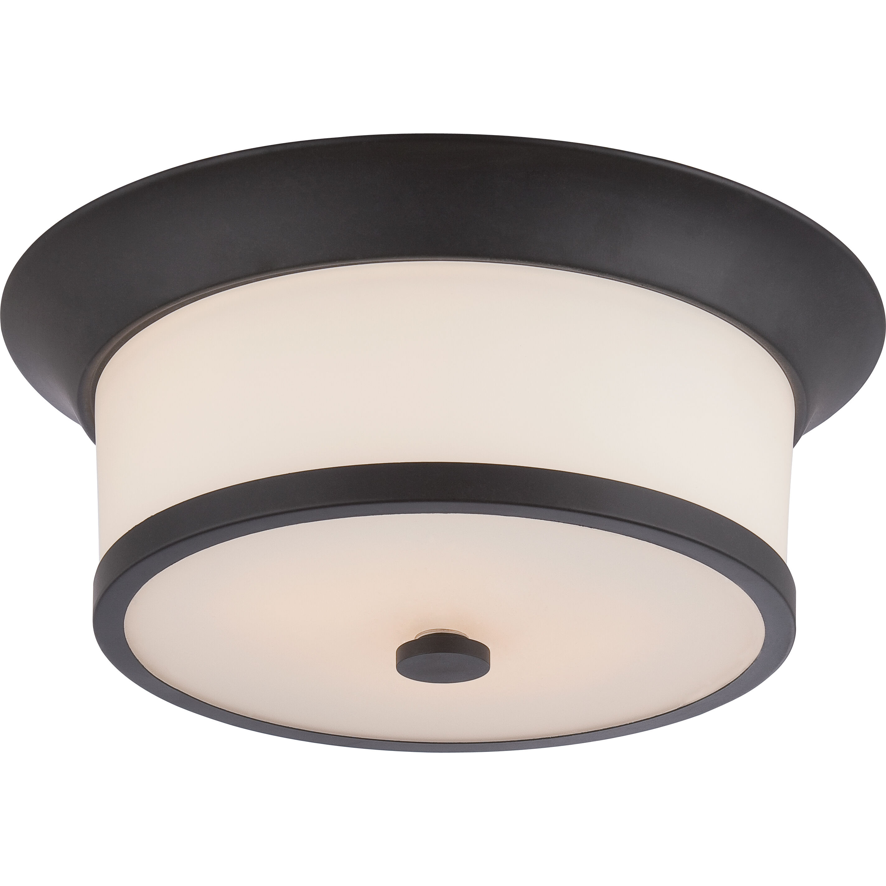 Mobili 2 Light 13.13 inch Aged Bronze Flush Mount Ceiling Light