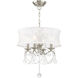 Newcastle 4 Light 16 inch Brushed Nickel Convertible Mini Chandelier/Ceiling Mount Ceiling Light