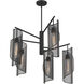 Hillbourne 5 Light 28 inch Matte Black Chandelier Ceiling Light