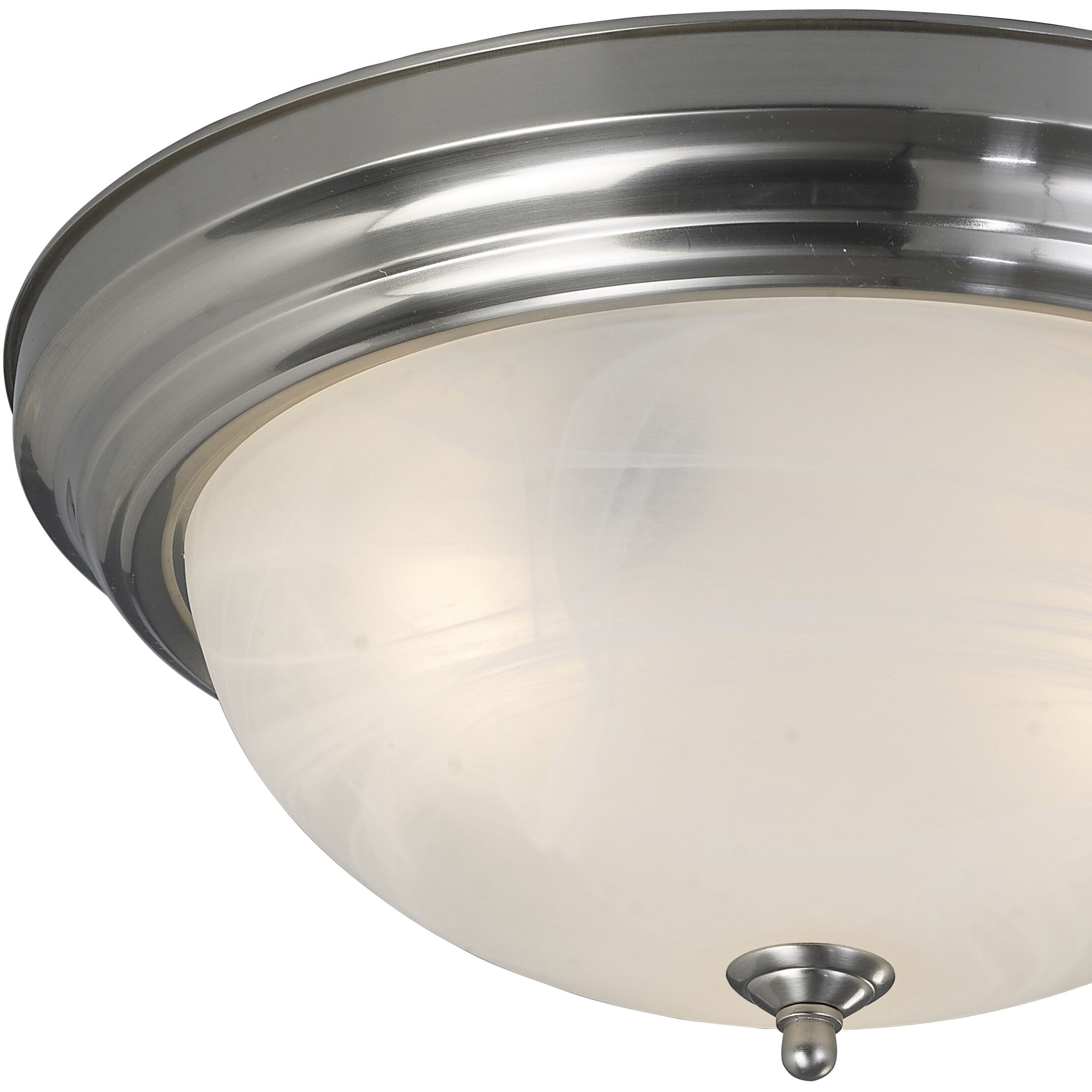 Signature 2 Light 13 inch Brushed Nickel Flush Mount Ceiling Light