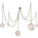Marbelle 5 Light 84.5 inch Legacy Brass Pendant Ceiling Light