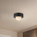 Alora Mood Harvey 1 Light 12 inch Matte Black Semi-Flush Mount Ceiling Light