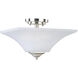 Aurora 2 Light 13 inch Satin Nickel Semi-Flush Mount Ceiling Light
