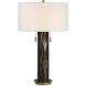 Carmine 29.75 inch 60 watt Dark Bronze and Antique Brass Table Lamp Portable Light